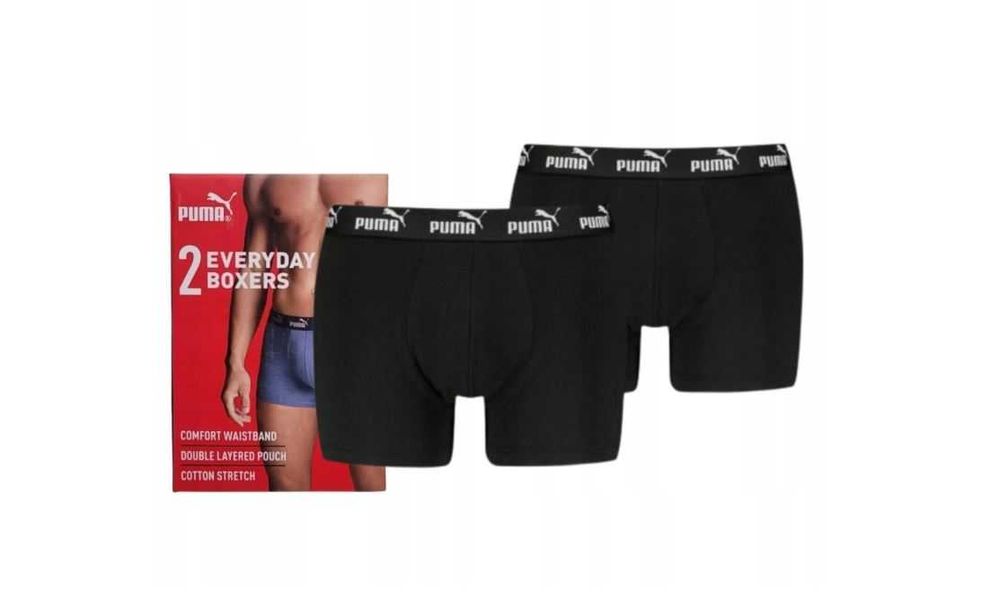 Bokserki PUMA L Czarne 2 Pak
