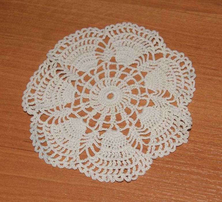 Serwetki ręcznie wykonane PRL 4 sztuki