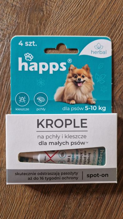 Preparat na kleszcze pchły krople Happs 4 tutki