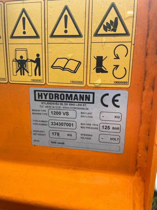 Pług wirnikowy dmuchawa do śniegu odśnieżarka Hydromann 1200 Kubota