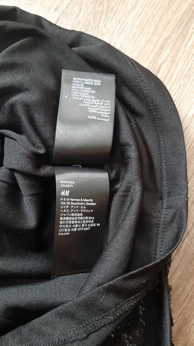 Плаття паєтки чорне H&M