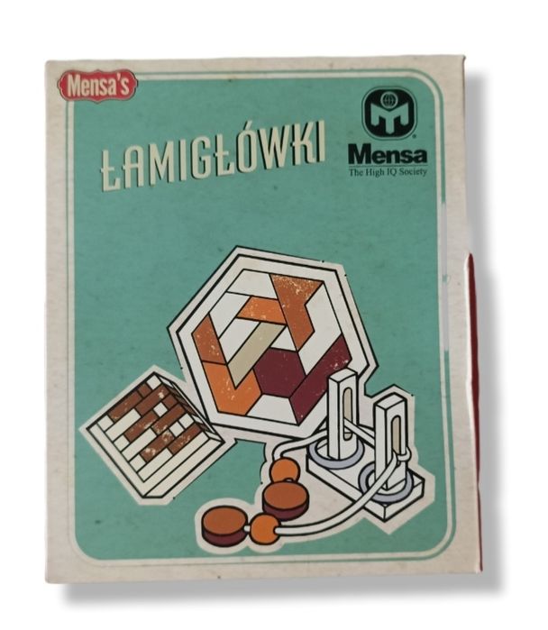 Mensa Łamigłówki 3w1 drewniane elementy Zestaw