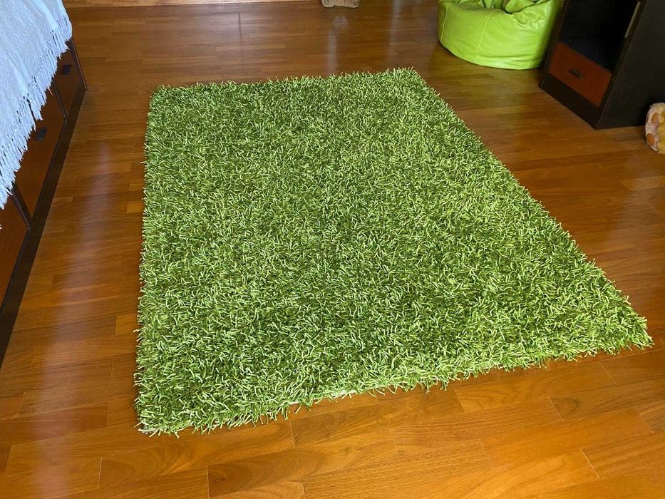Tapete pelo verde 135x185 cm