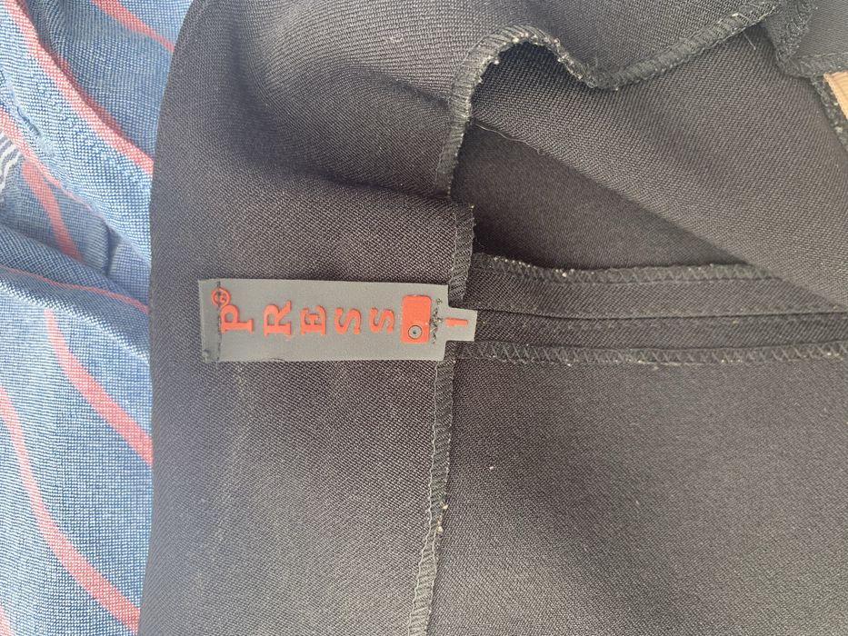 Spódnica spódniczka midi czarna beż rozmiar M