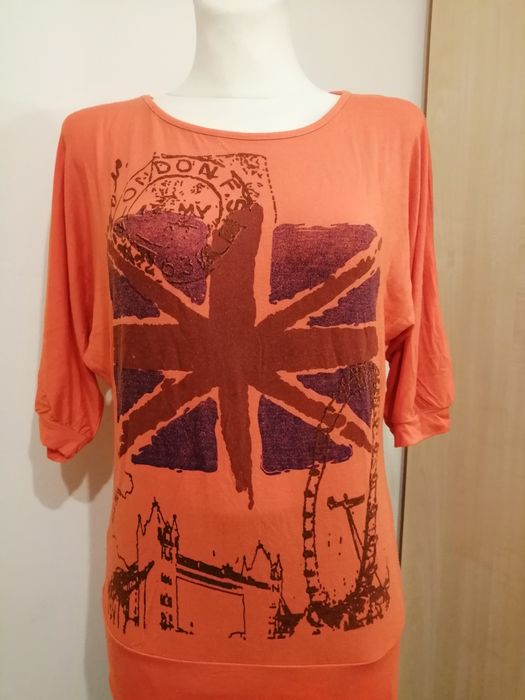 Pomarańczowa bluzka rozmiar L
