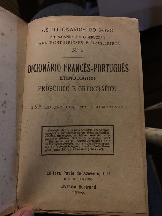 “Dicionários do Povo - Francês Português”