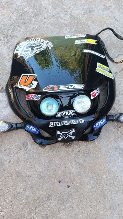 Mica para moto com luzes e piscas