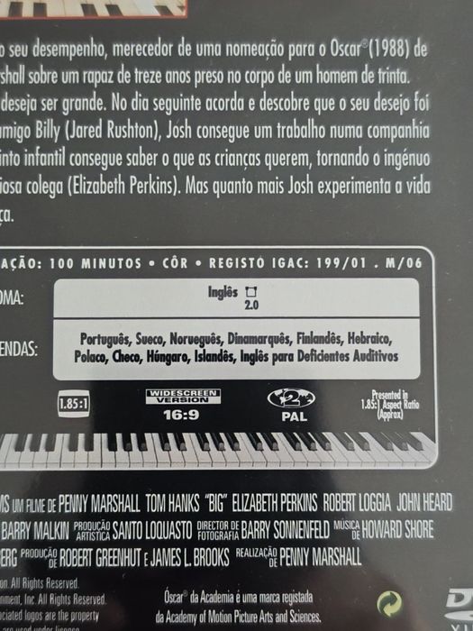 DVD Big - Edição Portuguesa
