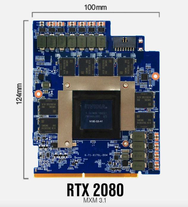 Відеокарта для ноутбуків CLEVO NVIDIA GeForce RTX 2060 2070 2080