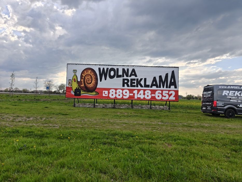 Wynajem powierzchni  wielkoformatowych reklamowych Całe POMORZE