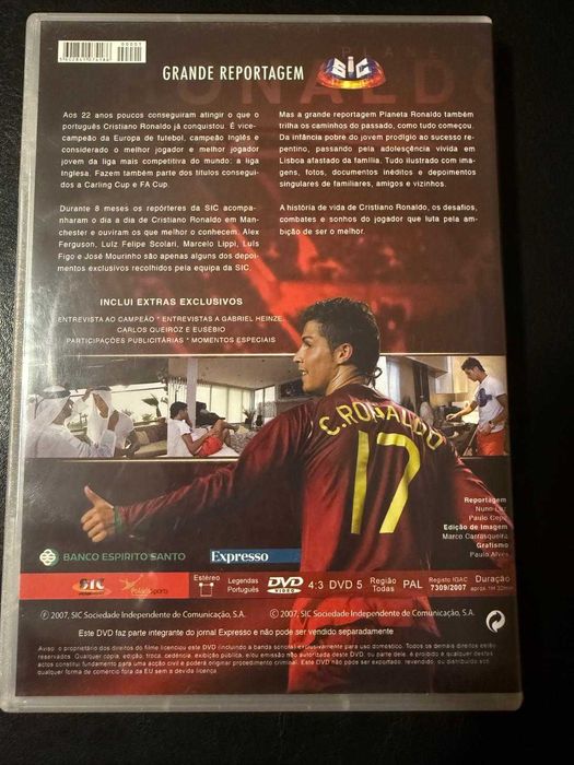 DVD Planeta Ronaldo ambição de ser o melhor