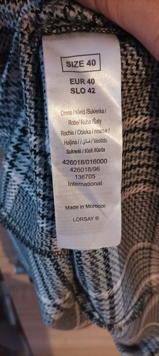 Elegancka sukienka orsay 40 krata