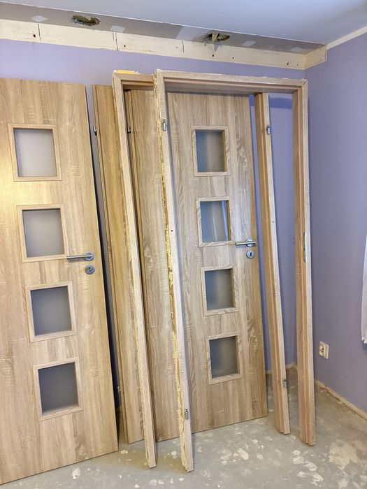 Drzwi wewnętrzne z ościeżnicą stałą