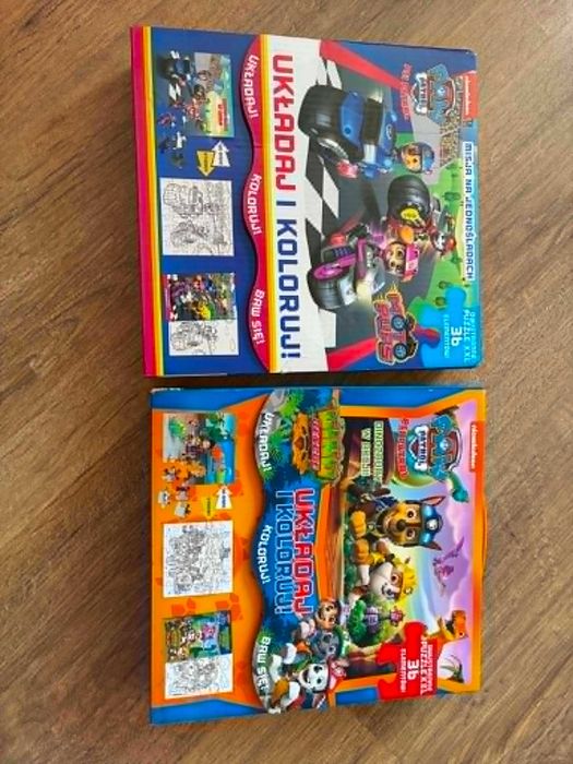 Psi Patrol zestaw - puzzle i książki