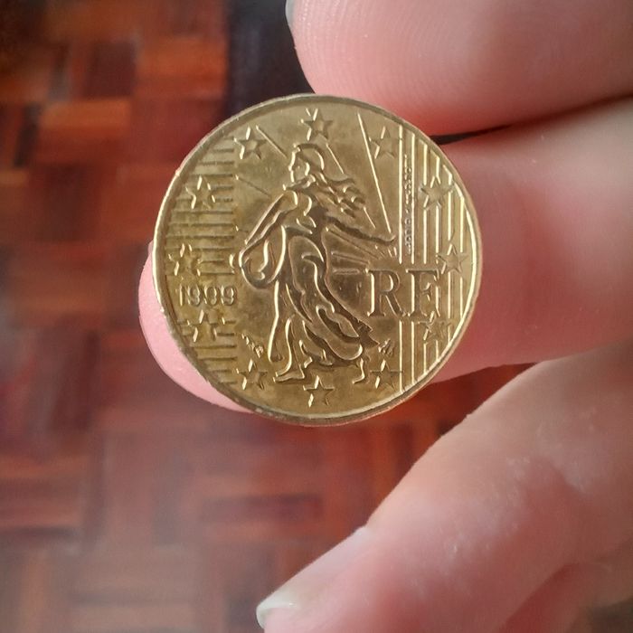 Moeda frança 1999 10 cent