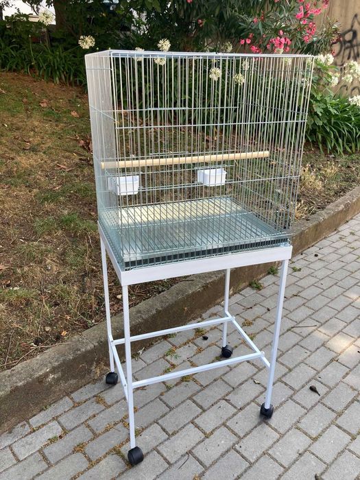 NOVO - Gaiola ZINCADA 60cm para PAPAGAIO, Caturra, Ring-Neck