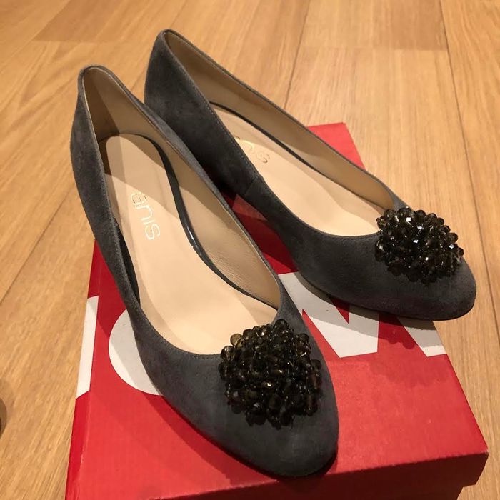 ANIS , NOWE, Czółenka buty damskie , szare , r. 38