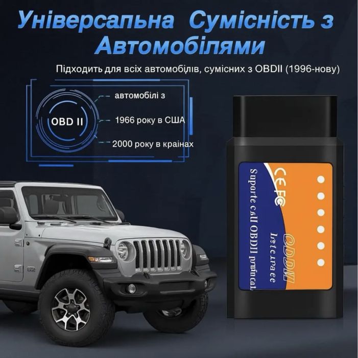 OBD 2 Bluetooth сканер для авто Iphone/ android/ windows