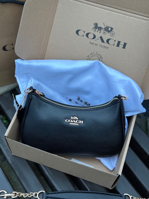 Сумка Coach Teri black жіноча сумочка коач женская