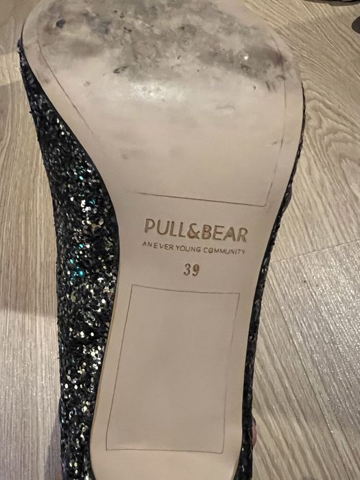 Sapatos glitter pretos 39