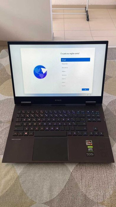 Portátil OMEN 15 - Ryzen 7 5800h / RTX 3060