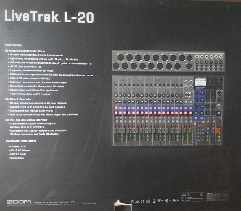 zoom livetrak l20