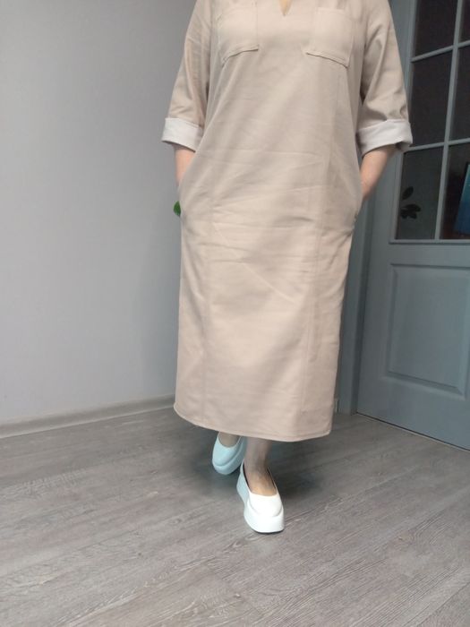 Джинсова сукня на великий розмір