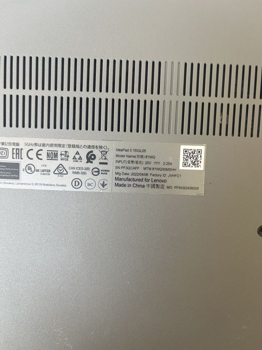 Lenovo IdeaPad 3 15IGL05