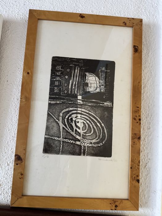 Lote de 7 quadros emoldurados