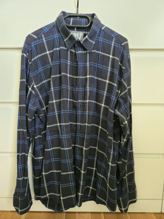 Koszula w kratkę męska XXL