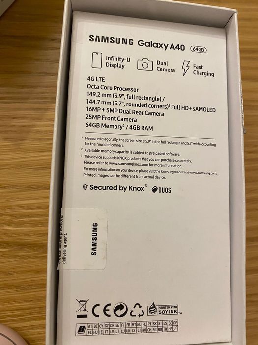 Smartfon nowy Samsung Galaxy A40 64GB 4GLTE