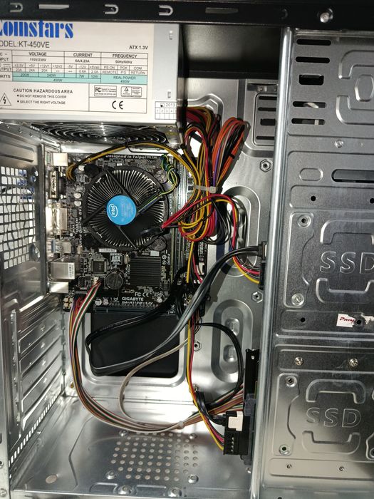 Пк i3 6100 256ssd 500gb HDD 4gb ОЗУ DDR4