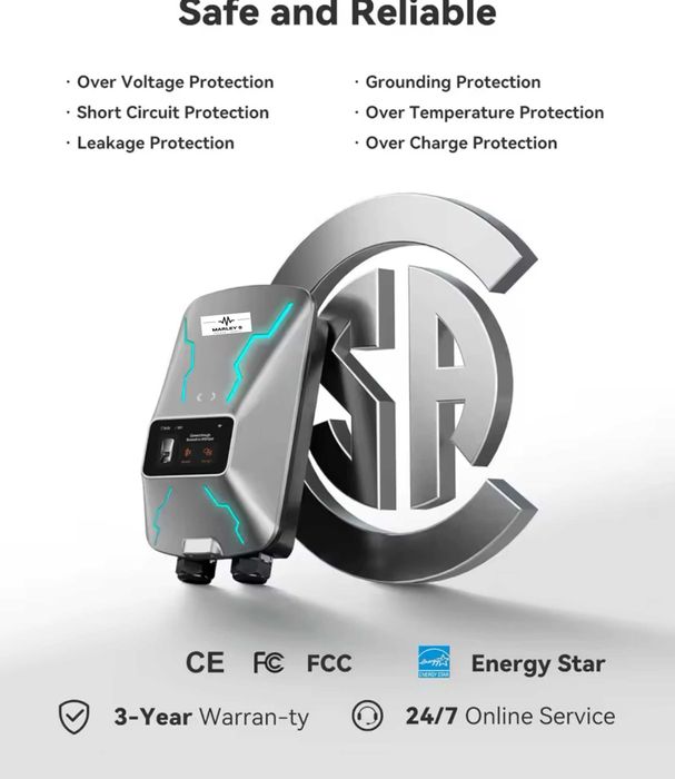 Wallbox Charger 22 kW - 32 A - Type 2 - Three-Phase - Hybrid Electric Vehicles64586163264386123