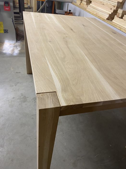 Stół dębowy prostokątny 140x90 cm salonu jadalni lite drewno wosk