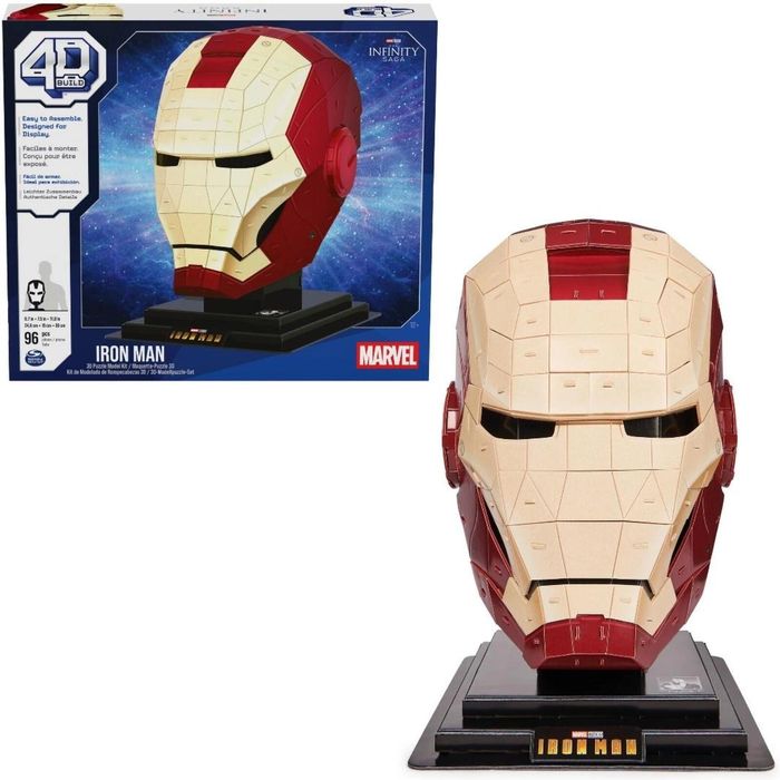 Puzzle 96/4D Kask Iron Man'a pudełko,
