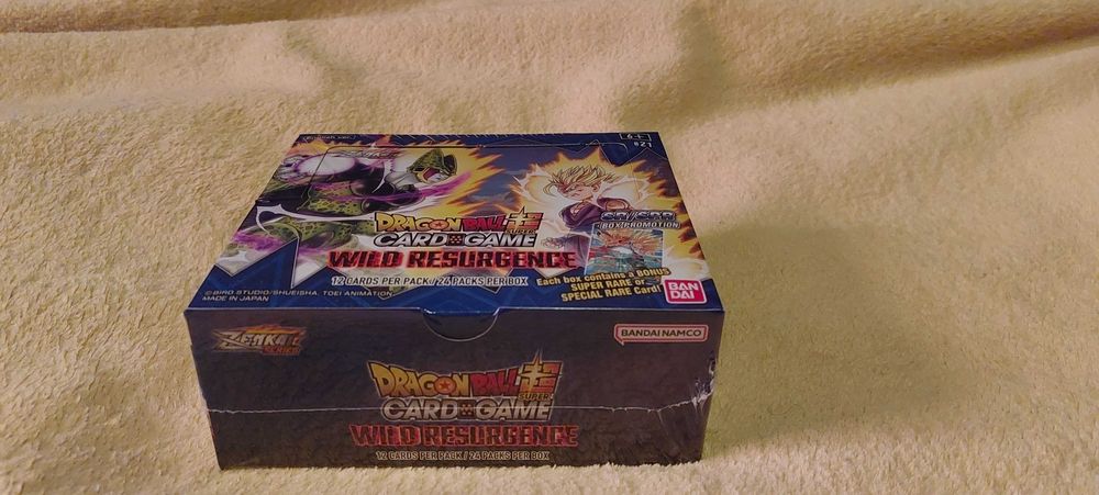 Dragon ball super card game wild resurgence box