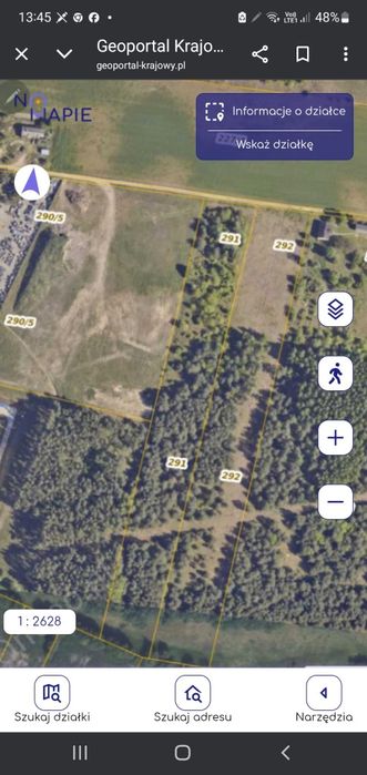 Działka, ziemia inwestycyjna, usługowa  1,68ha  Modła k. Mławy