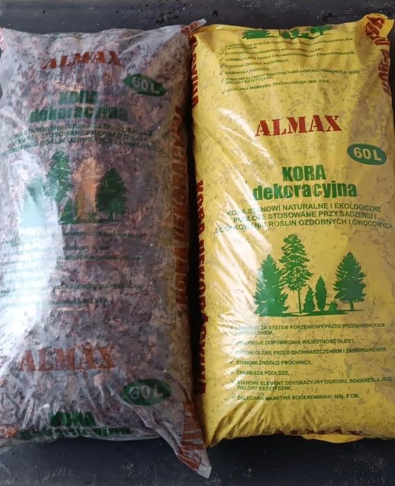 Kora sosnowa, ziemia ogrodowa, podłoże pod iglaki, torf