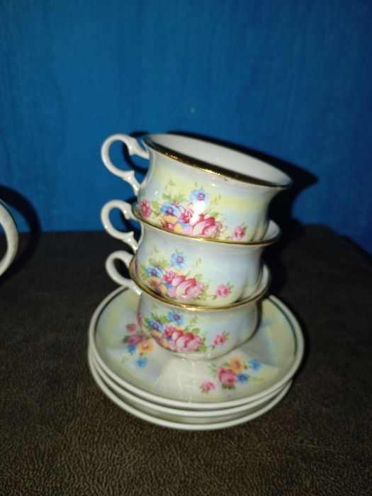 Кофейно чайный сервиз фарфор Коростень