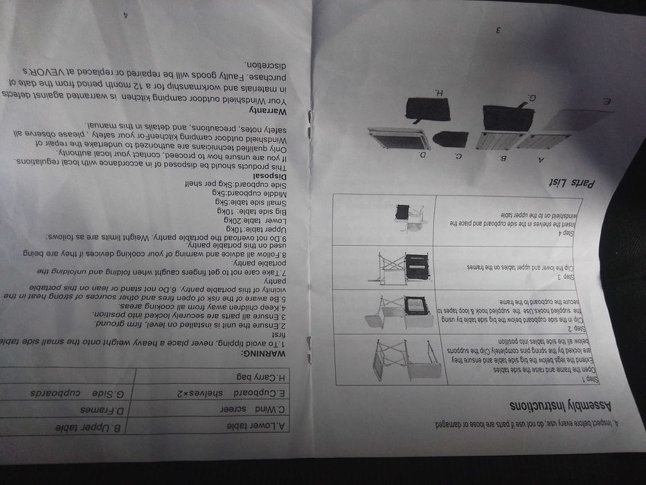 Cozinha Campismo 122€. Oportunidades