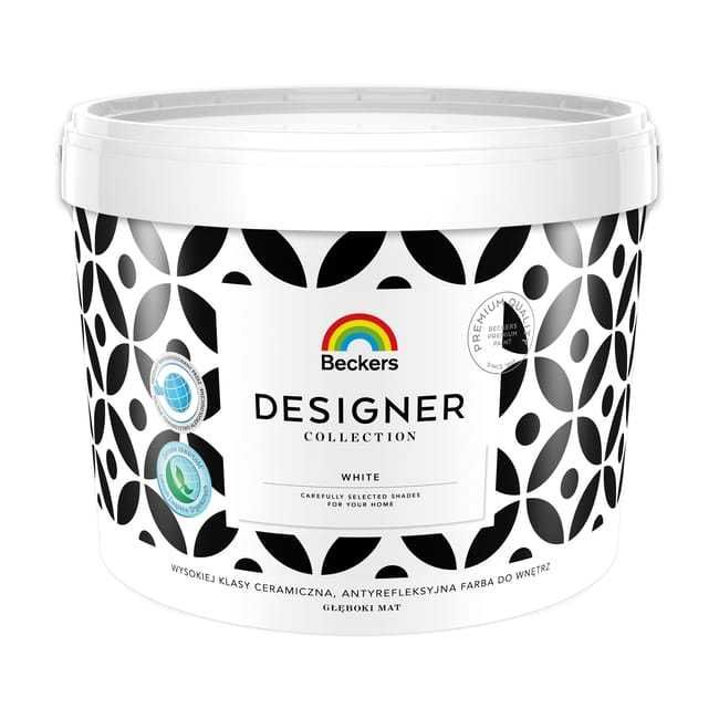 Farby Ścienne Beckers Primer 10l oraz Beckers Collection White Mat 10l