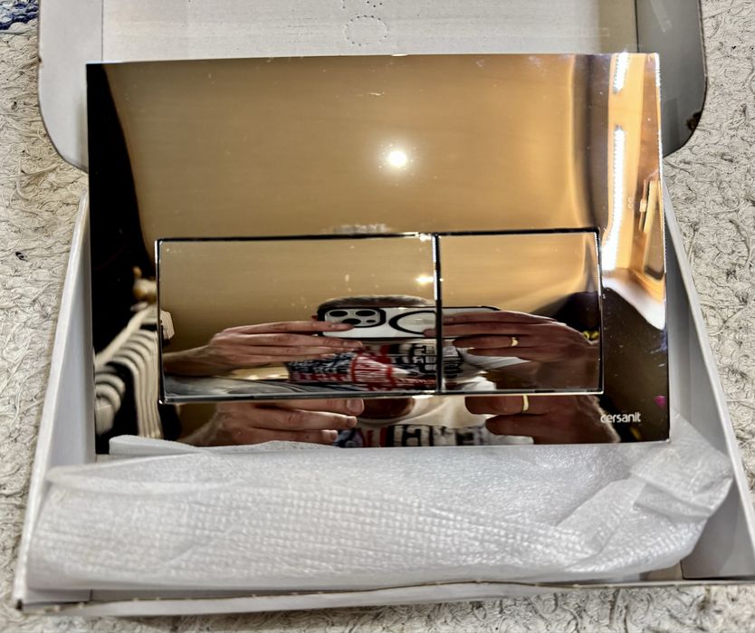 Przycisk spłukujący Presto II chrom błyszczący