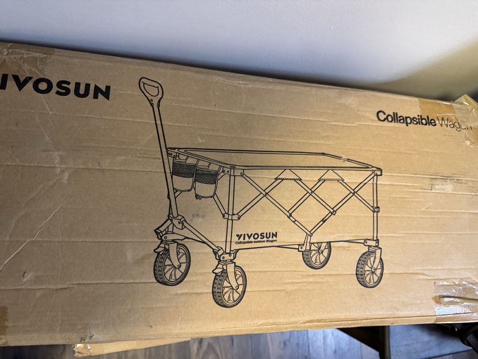 Wózek transportowy VIVOSUN XXLz hamulcami  udzwig 136 kg | Kota 360°