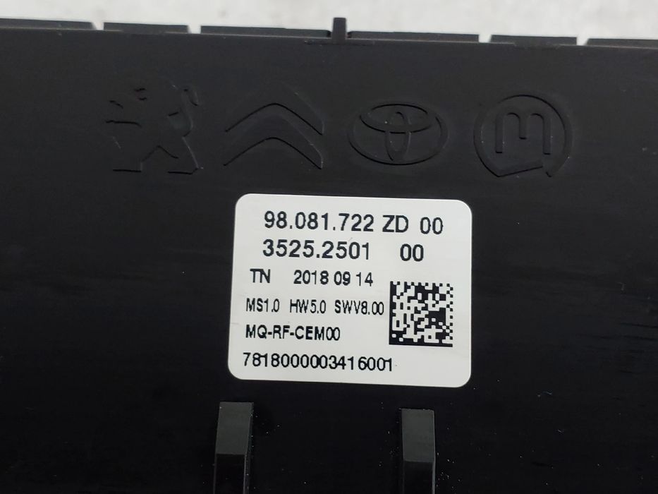 Comando chauffage / sofagem CITROËN Berlingo Van (K9)