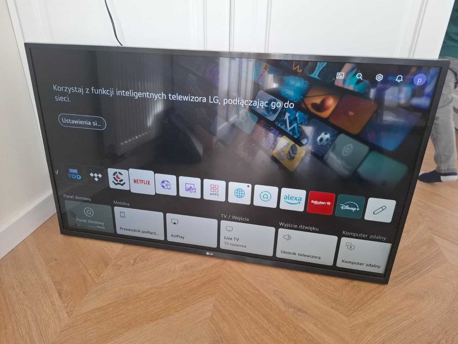 Smart TV LG 43" 4K UHD + Pilot Magic Remote (W pełni sprawny!)