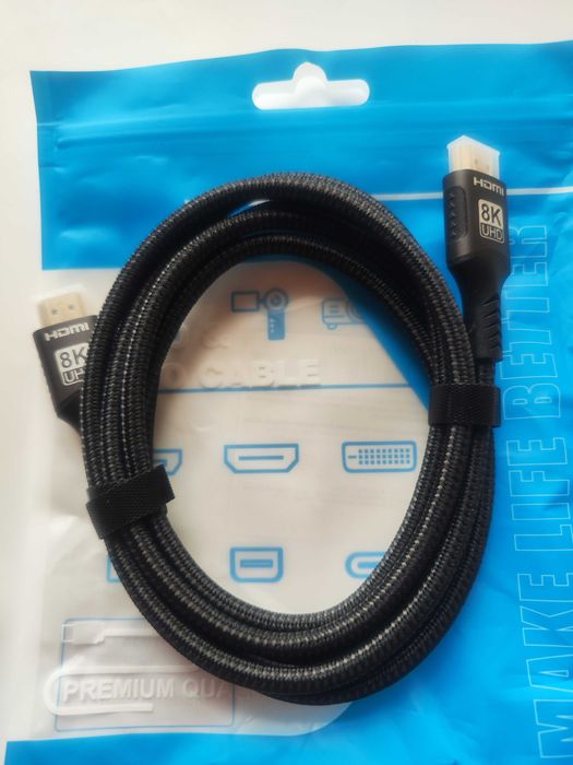 Якісний шнур кабель HDMI 2.1 довжина 2м 8К