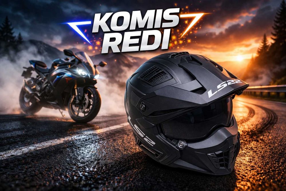 KASK LS2 DRIFTER + Interkom motocyklowy KADY rozmiar. S Komis Redi