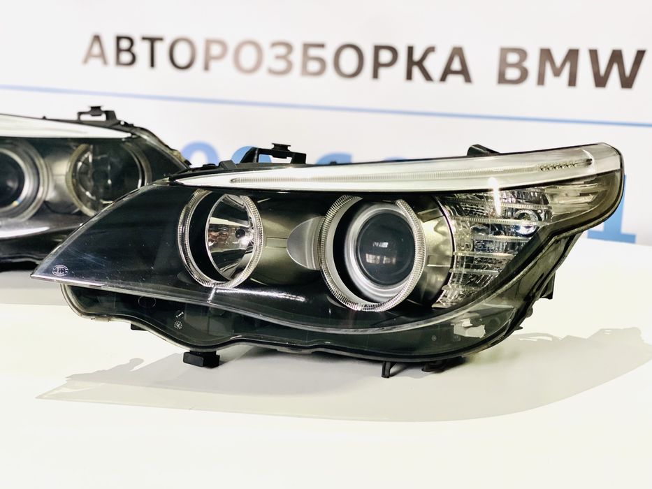Фари BMW E60 E61 Рестайлінг Галоген з Лінзою Фара Права Ліва Е60 Е61