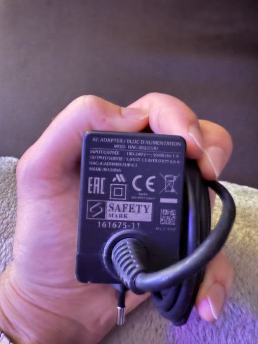 Oryginalna Ładowarka 39W Nintendo Switch OLED/V2/V1/Lite Stan Idealny
