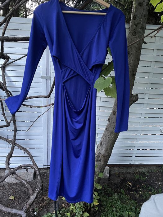 Kobaltowa sukienka XS